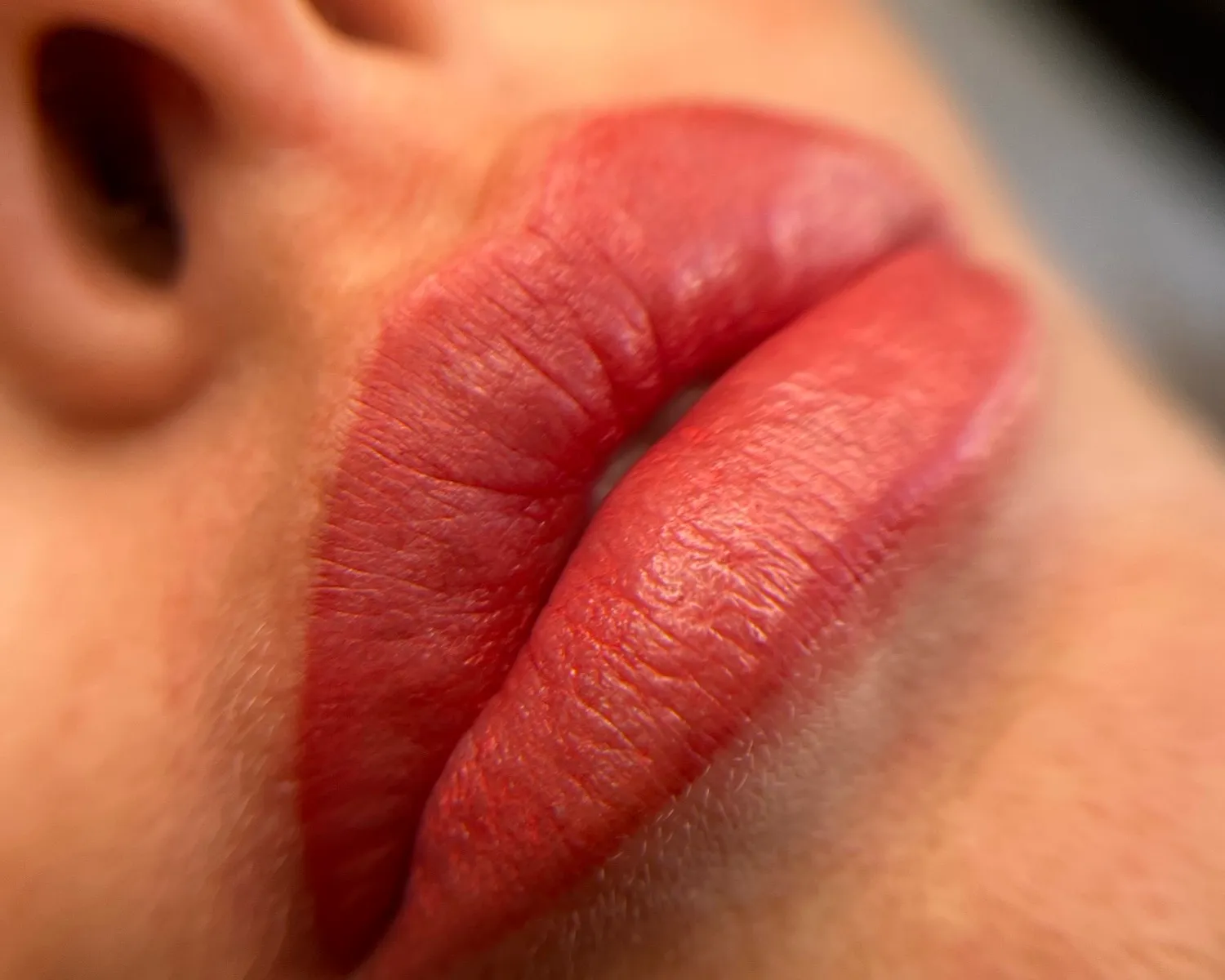 Labbra dopo il trattamento — Lip blush